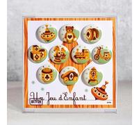 Coffret de FEVES de galettes des rois en porcelaine UN JEU d'ENFANT pour une Epiphanie Premium