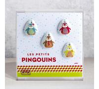 Coffret de FEVES galette des rois porcelaine PETITS PINGOUINS pour une Epiphanie Premium