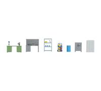 NOCH Accessoires d'atelier pour Atelier Miniature, jauge de Voie H0 Modélisme Kit d'accessoires