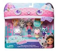 Gabby et la Maison Magique Le Film - Gabby Dollhouse - Coffret Cadeau 6 Figurines Et 5 Accessoires - Petits Chatons - Dessin Animé Jouet Maison De Poupée - Jouet Enfant 3 Ans Et +