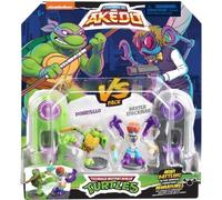 Coffret de figurines Donatello vs Baxter Stockman - Akedo - Moose Toys - Tortues Ninja - Multicolore - Mixte