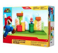 Nintendo Playset Super Mario - Plaine des Chênes, Jakks Pacific, Figurine 6 cm incluse, Multicolore