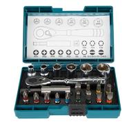 Makita Makita Bit-Set 21 pièces avec clé à cliquet dans boîte plastique B-54081 Quantité:1