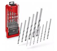Einhell Coffret 13 forets HSS‑G – acier HSS 4241, Split‑Point 135°, queue ronde, cassette
