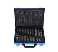 Coffret de forets hélicoïdaux HSS 170 pièces 1-10 mm - set de forets en acier rapide 4241 avec boîte et poignée