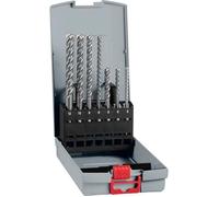 Bosch 7x Coffret de forets pour perforateur PRO SDS plus-5X | pour Béton, Briques silicocalcaires, Ø 5,00, 6,00, 8,00, 6,00, 8,00, 10,00, 12,00 mm Accessoire Marteau burineur