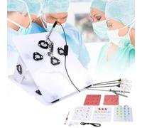 Coffret de formation à la chirurgie laparoscopique, 4 instruments chirurgicaux, 6 modules de formation, caméra droite, accessoires, faible encombrement, facile à transporter