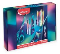 Coffret de fournitures scolaires - MAPED - Nightfall - 11 produits - Couleurs irisées - Pour enfants