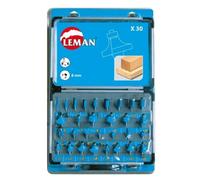 Leman Machine Coffret 428.700.30 - 30 mèches de défonceuse en carbure, queue 8 mm