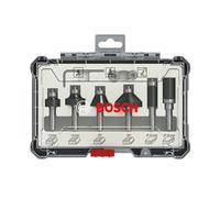 SET de fraises à bords et à bords, tige de 8 mm, 6 pièces Bosch Accessories 2607017469