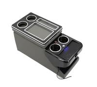 Coffret De Garde-corps Avant En Rangée Accoudoir D'affaires Général Magasin Central Voiture D'affaires Mobile Pour HYUNDAI Pour Grand Pour Starex GNITRIMS(D gray - Wireless)