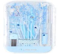 Coffret De Géométrie Avec Compas, Règle, Équerres, Rapporteur, Crayon, Recharges De Graphite Et Gomme Dans Un Étui Résistant - 3 Couleurs