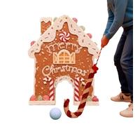 Coffret de Golf en Pain d'épices, Mini-Golf de Noël, Un Jeu de Putting d'intérieur hilarant pour Les fêtes de Fin d'année en Famille ou Entre Amis, avec 6 balles.