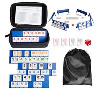 Coffret De Jeu De Mini-Rami Classique Rummy Voyage, Rummy Chiffres