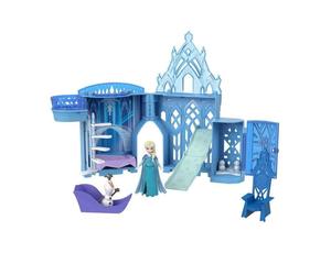 Coffret de jeu Palais de Glace Elsa Mattel JDP63 Empilable Mini-poupée 9cm Olaf 9 pièces Multicouleur