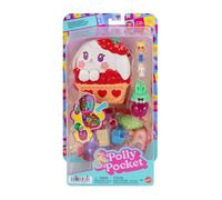 Coffret de jeu - POLLY POCKET - JKC47 - Coffret Lapin aux Fraises - Format porte-clés nomade - 7 accessoires - Mini-figurine incluse