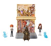 Coffret de jeu transformable 2 en 1 Harry Potter Salle sur Demande du Monde des Sorciers avec 2 figurines exclusives et 3 accessoires. Jouets pou