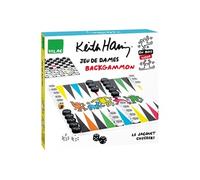 Coffret de jeux Dames et Backgammon « Keith Haring » - Multicolore - Jeux de stratégie