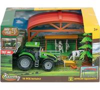 Coffret de jouets - WDK PARTNER - A2402280 - Tracteur sonore et lumineux - 16 pièces - Multicolore