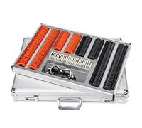 Coffret de lentilles d'essai optiques, monture en plastique, 266 lentilles d'essai pour examen de la vue, avec boîte de rangement en aluminium à code.