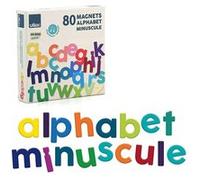 Vilac Magnets alphabet minuscules - 80 pièces en bois - Jeu éducatif dès 3 ans - 6706