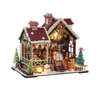 Coffret De Maison Miniature De Bricolage | Loisir Créatif en Bois De Bricolage 3D,Kit De Construction Artisanal De Petite Maison | pour Amoureux Famille Amis Garçons Filles Projet De Loisir