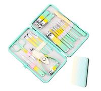 Coffret De Manucure Pour Ongles | 18 Pièces D'Outils De Soin Des Ongles Portables - Set De Manucure De Qualité - Pour Hommes Femmes Garçons Filles Jeunes Adolescents Famille Amis