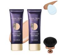 Coffret de maquillage for le corps entier: un anti-cernes et un pinceau de maquillage for une couverture uniforme et durable.(2pcs)