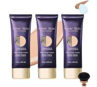 Coffret de maquillage for le corps entier: un anti-cernes et un pinceau de maquillage for une couverture uniforme et durable.(3pcs)