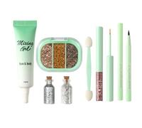 Coffret de Maquillage | Maquillage Résistant à l'Eau et Tenue Longue - Fard à Paupières Brillant Sous les Yeux,pour Filles Débutantes Fête Voyage Vacances Anniversaire Rendez-vous Mariage Bar