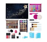 Coffret De Maquillage Pour Femmes,Set Cosmétique Léger Pour Le Visage Avec Palette Fards À Paupières, Rouge À Lèvres, Pinceau | Kits De Maquillage Pour Adolescents - Pour Elle, Famille Et Amis