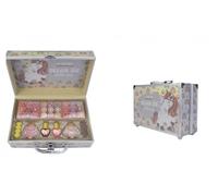 Coffret de maquillage tout-en-un pour filles - 22 gloss, 9 ombres à paupières crémeuses, 2 vernis à ongles, 4 poudres scintillantes et pinces à cheveux