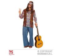W WIDMANN MILANO Party Fashion - Costume homme hippie psychédélique, flower power, reggae, costumes de carnaval