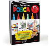 Coffret de marqueurs - POSCA - Mes Premiers POSCA - 6 marqueurs - Aquarellables - Créatifs