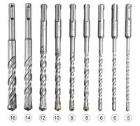 Coffret de mches et burins pour un perforateur,Lot de 9 forets SDS-Plus pour perceuse percussion lectrique pour percer la pierre