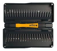 Wiha Zai Haus Micro Bit Set avec tournevis mécanique de précision, poignée ESD 42 pièces avec boîte de rangement, pour tous les smartphones, ordinateurs portables, appareils photo