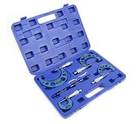 Coffret de micromètres Set 0-100mm 4 manomètres Précision de mesure 0,01mm Outil de mesurage