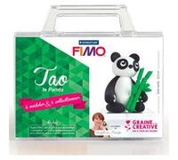 Coffret de modelage pâte polymère pour enfants - Tao le Panda 6,5 cm Multicolore G