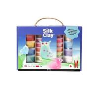 Coffret de modelage Silk Clay - couleurs assorties - 31 pcs