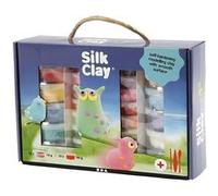 Coffret de modelage Silk Clay - couleurs assorties - 31 pcs - Creotime Multicolore G