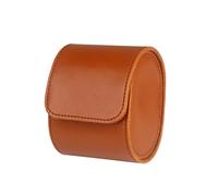 Coffret de montres élégant en cuir PU pour le rangement et le voyage Brown