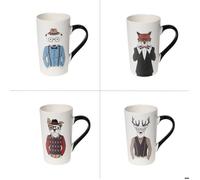 Table Passion Coffret de mugs Dapper 50 cl Porcelaine multicolore (1 modèle aléatoire)