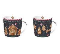 Easy Life COFFRET 2 MUGS 35CL EN PORCELAINE FINE