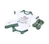 Bébé Douceur - Coffret de naissance avec body, bonnet et chaussettes 0-1 mois - Petit papouilleur - Savane G