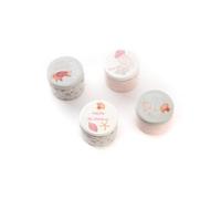 Coffret cadeau de naissance rose, gris, blanc TU