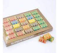 Coffret de Noël : assortiment de nougats tendres, durs et enrobés - 25 nougats (250g)