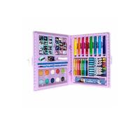 Set de papeterie coloré La Reine des Neiges - Trousse complète avec marqueurs, crayons de couleur et accessoires scolaires décorés avec Elsa, Anna et Olaf pour filles qui aiment dessiner et peindre
