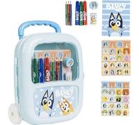 Coffret de papeterie Bluey pour garçons et filles. Design original et couleurs amusantes | Trousse scolaire Bluey, idéale pour la rentrée, sous licence officielle et design unique.