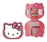 Coffret de papeterie Hello Kitty à colorier avec marqueurs inclus | Kit créatif Hello Kitty pour enfants : peinture, décoration et organisation des fournitures scolaires
