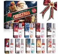 Coffret De Parfum Femme,Calendrier De L'avent Mini Parfum,Calendrier De L'avent Parfume,Coffret Mini Parfums Femmes,Parfume Liquide Pour Femme Compte à Rebours De Noël,Coffrét Parfums Ado Fille,9*10ml